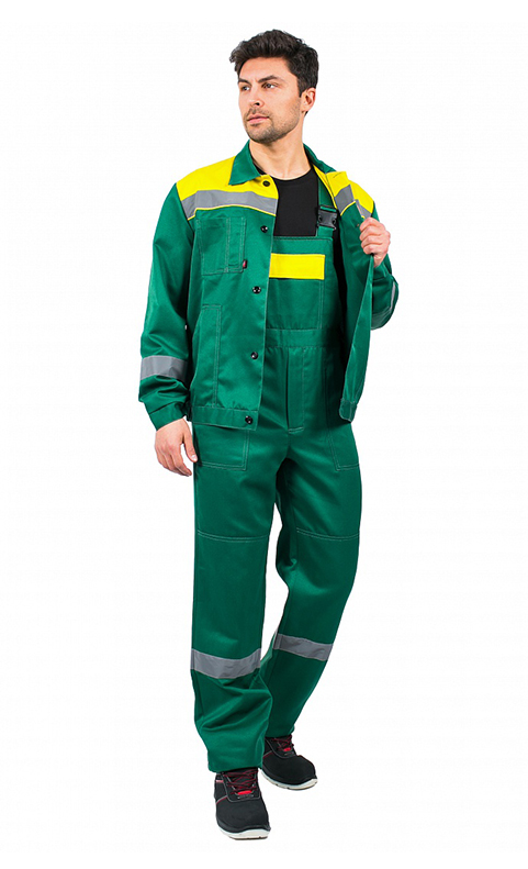 Костюм Легион-2 СОП (куртка / полукомбинезон), зеленый/желтый