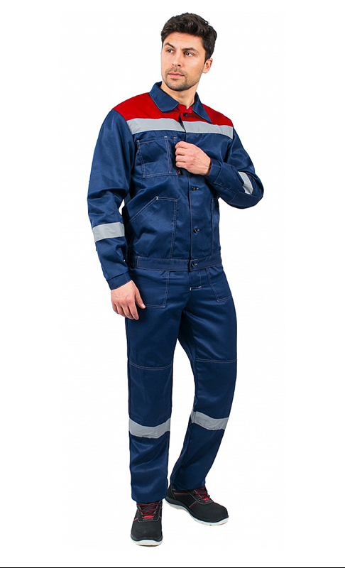 Костюм Легион-1 СОП (куртка / брюки), т.синий/красный