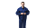 Костюм летний Риф (куртка/полукомбинезон), цвет:  т-синий/желтым