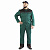 Костюм летний Мастер (куртка/полукомбинезон) Арт.370, цвет: зеленый/черный